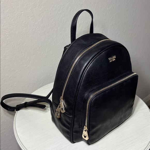 ?ON SALE! Guess Rylan Medium Black Faux-leather collegiate/travel Backpack. NWT main image 8